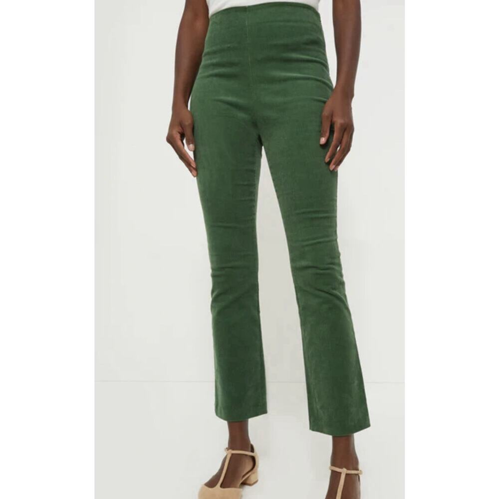 Tuckernuck Ashford Corduroy Pants XS Green Crop‎ Academia Preppy Office